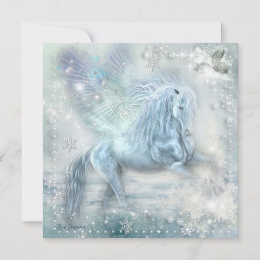 Ice Fantasy Pegasus Flat Kaart (Voorkant)