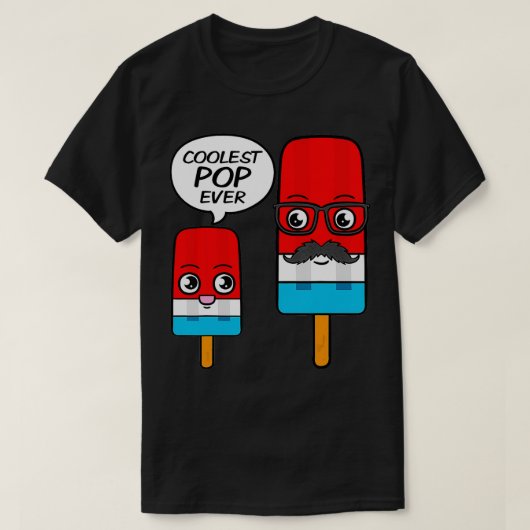 Ice Fathers Day Popsicle Daddy Sweet Dessert T-shirt (Design voorkant)