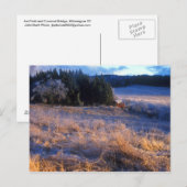 Ice Field en Covered Bridge Wilmington Briefkaart (Voorkant / Achterkant)