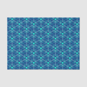 Ice Fisherman Snowflake Hexagon Pattern Tissuepapier