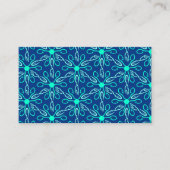 Ice Fisherman Snowflake Hexagon Pattern Visitekaartje (Voorkant)