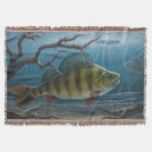 Ice Fishing for Perch Deken (Voorkant)