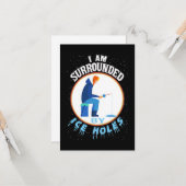 Ice Fishing I'm Surrounded By Ice Holes Kaart (Voorkant / Achterkant in situ)