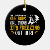 Ice Fishing Keramisch Ornament (Voorkant)