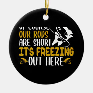 Ice Fishing Keramisch Ornament