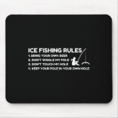 Ice Fishing Rules Funny  Muismat (Voorkant)