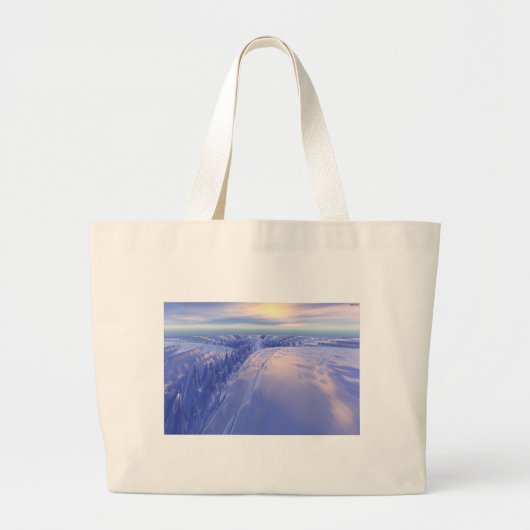 Ice Fissure Grote Tote Bag (Voorkant)