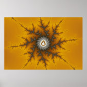 Ice Flake - Fractal Poster (Voorkant)