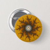 Ice Flake - Fractal Ronde Button 5,7 Cm (Voorkant /achterkant)