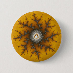 Ice Flake - Fractal Ronde Button 5,7 Cm