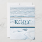 Ice Floe Invitation Kaart (Achterkant)
