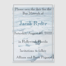 Ice Floe Magnetic Save the Date