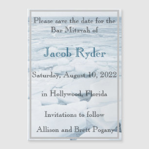 Ice Floe Magnetic Save the Date
