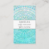 Ice Flower Mandala Visitekaartje (Voorkant)