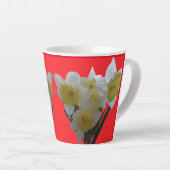 Ice Follies Daffodils Design Latte Mok (Rechterhoek)