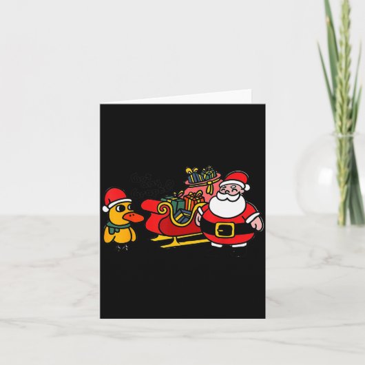 Ice Fresh Lemonade Got Any Gs Duck Funny Christmas Kaart (Voorkant)