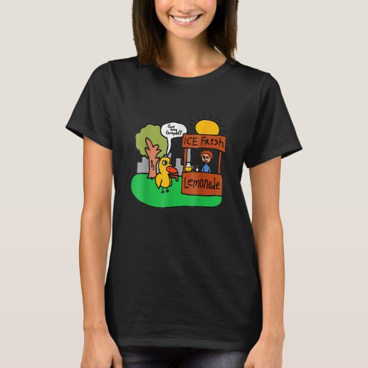 Ice Fresh Lemonade heeft druiven van Duck Funny Gi T-shirt (Voorkant)