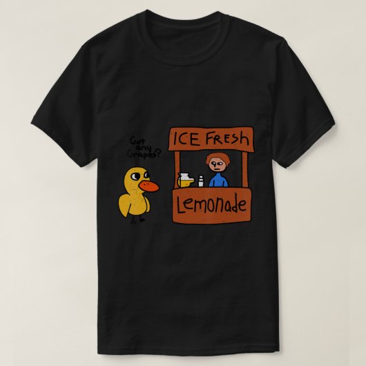 Ice Fresh Lemonade heeft druiven van een grappige  T-shirt (Design voorkant)