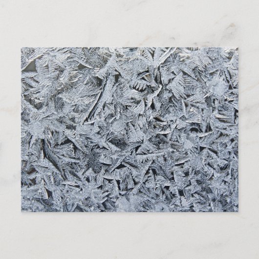 Ice Frost Crystals Texture Afbeelding Briefkaart (Voorkant)