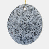 Ice Frost Crystals Texture Afbeelding Keramisch Ornament (Links)