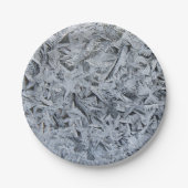 Ice Frost Crystals Texture Afbeelding Papieren Bordje (Voorkant)