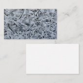 Ice Frost Crystals Texture Afbeelding Visitekaartje (Voorkant / Achterkant)