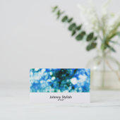 Ice gem sparkles textuurpatroon visitekaartje (Staand voorkant)