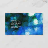 Ice gem sparkles textuurpatroon visitekaartje (Achterkant)