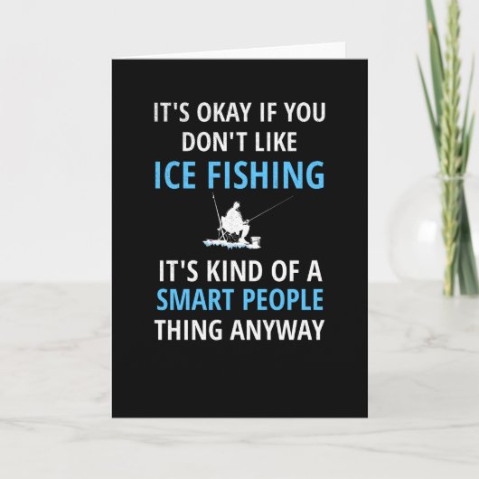 Ice Gevist Gift | Ice Fisherman Ice Vissen Lover Kaart (Voorkant)