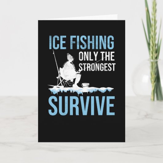 Ice Gevist Gift | Ice Fisherman Ice Vissen Lover Kaart (Voorkant)