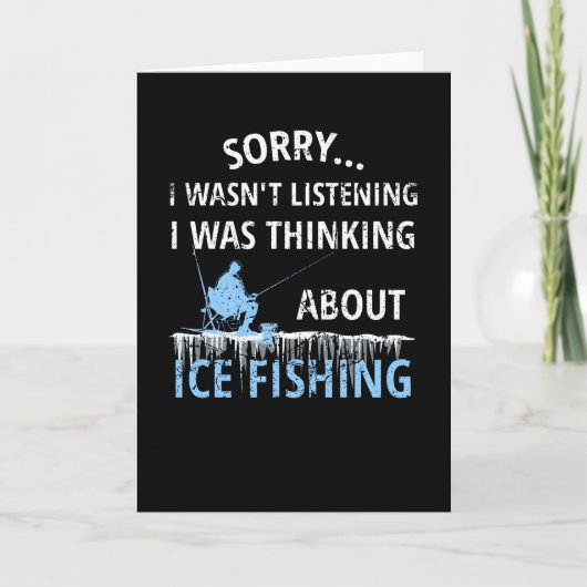 Ice Gevist Gift | Ice Fisherman Ice Vissen Lover Kaart (Voorkant)