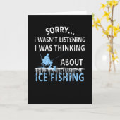 Ice Gevist Gift | Ice Fisherman Ice Vissen Lover Kaart (Gele Bloem)