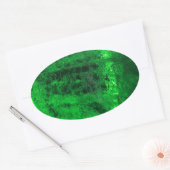 Ice - Glacial - Mooi! Ovale Sticker (Envelop)