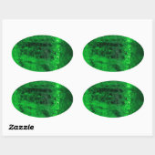 Ice - Glacial - Mooi! Ovale Sticker (Vel)