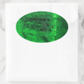 Ice - Glacial - Mooi! Ovale Sticker (Tas)