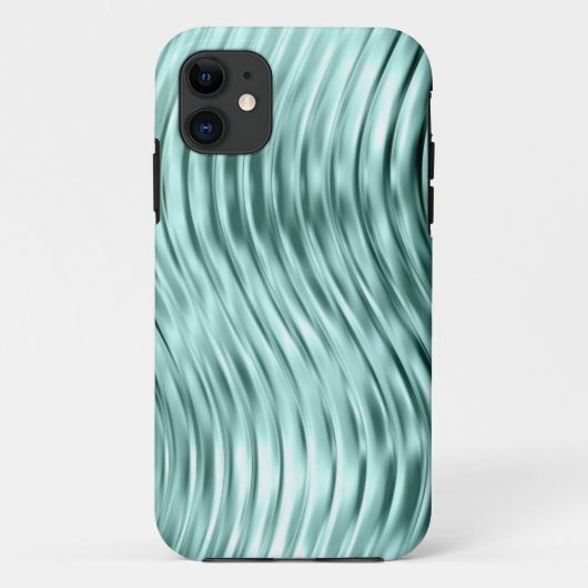 Ice Green Curved Glass Print iPhone 5 Hoesje-Mate Case-Mate iPhone Case (Achterkant)