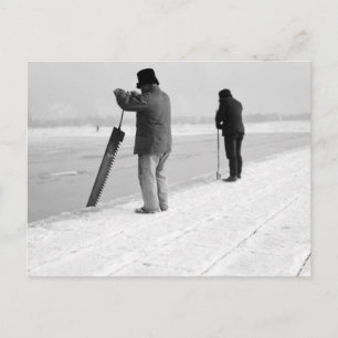 Ice Harvesting, 1903 Briefkaart