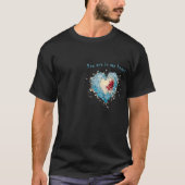 Ice Heart and Rose, aangepast T-shirt (Voorkant)