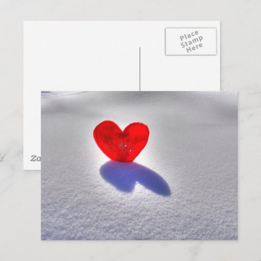 Ice Heart Briefkaart (Voorkant / Achterkant)