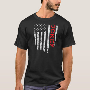 Ice Hockey Amerikaanse vlag op 4 juli Man W T-shirt