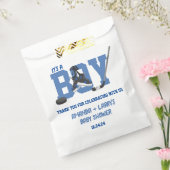 Ice Hockey Baby shower Bedankzakje (Gezegeld)