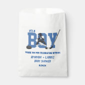 Ice Hockey Baby shower Bedankzakje (Voorkant)