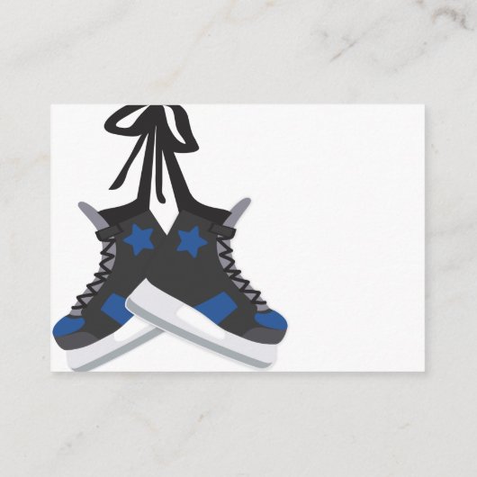 Ice Hockey Baby shower Luier Raffle Informatiekaartje (Achterkant)