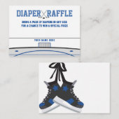 Ice Hockey Baby shower Luier Raffle Informatiekaartje (Voorkant / Achterkant)
