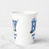 Ice Hockey Baby shower Papieren Bekers (Links)