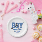 Ice Hockey Baby shower Papieren Bordje (Feest)