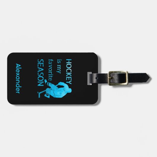 Ice Hockey bagagelabel (Voorkant horizontaal)