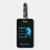 Ice Hockey bagagelabel (Achterkant verticaal)