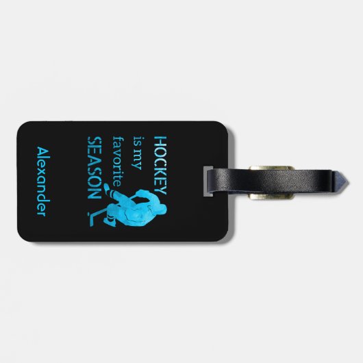 Ice Hockey bagagelabel (Achterkant horizontaal)