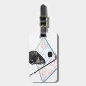 Ice Hockey Bagagelabel (Voorkant verticaal)